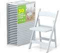 Real Relax White Resin Folding Chairs by RealRelax