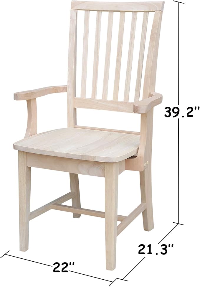IC International Concepts Mission Side Chair - Image 3