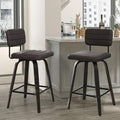 Counter Height Bar Stools Set of 2 Wood Swivel Bar Stools by FERFALDER