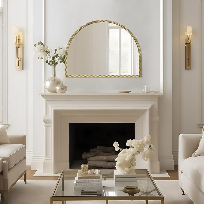 WallBeyond Gold Vintage Mirror for Vanity 32x24 Inch, Living Room - Image 3