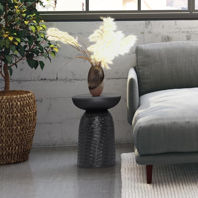 SIMPLIHOME Boyd 13-inch Wide Solid Mango End Table in Black, Contemporary-Style - Image 2