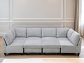 U Shaped Sectional Couch, Convertible Modular Sectional Sofa by FONTOI