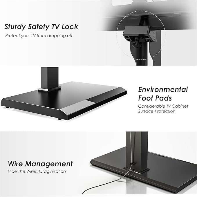 FITUEYES Iron Base Universal Floor TV Stand - Image 6