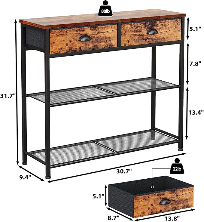 Furologee Console Sofa Table - Image 3
