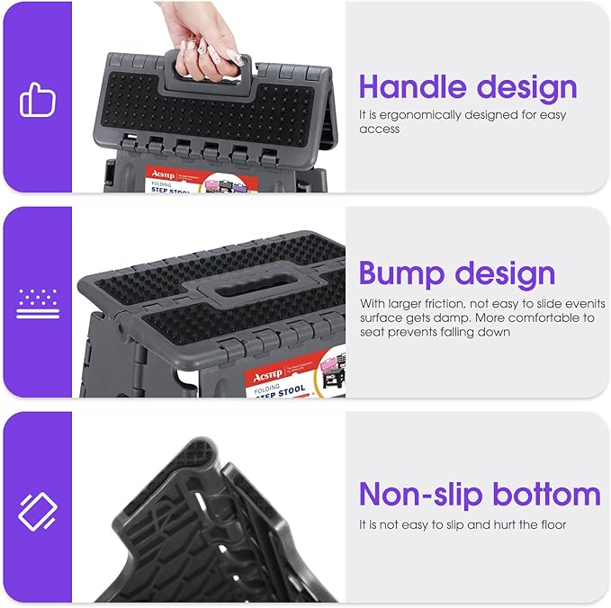 ACSTEP 17.5 Inch Folding Step Stool - Image 4