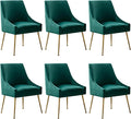 Modern Velvet Dining Chairs Set of 6, Contemporary Upholstered Furniture by HOLILA