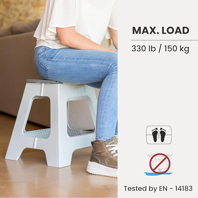 Vigar Compact Step Stool Foldable, 16-inch Step Stools - Image 5