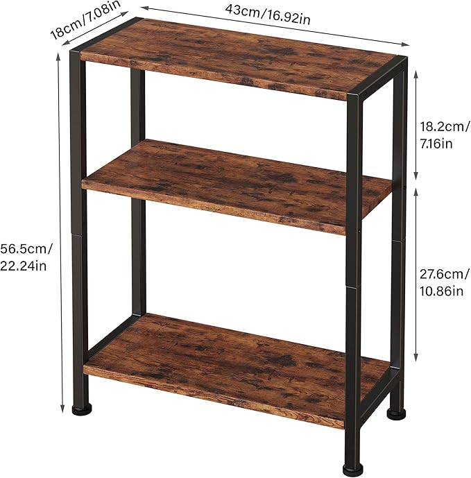 3-Tier Side Table Set of 2, Small End Table, Sofa Side Table - Image 3