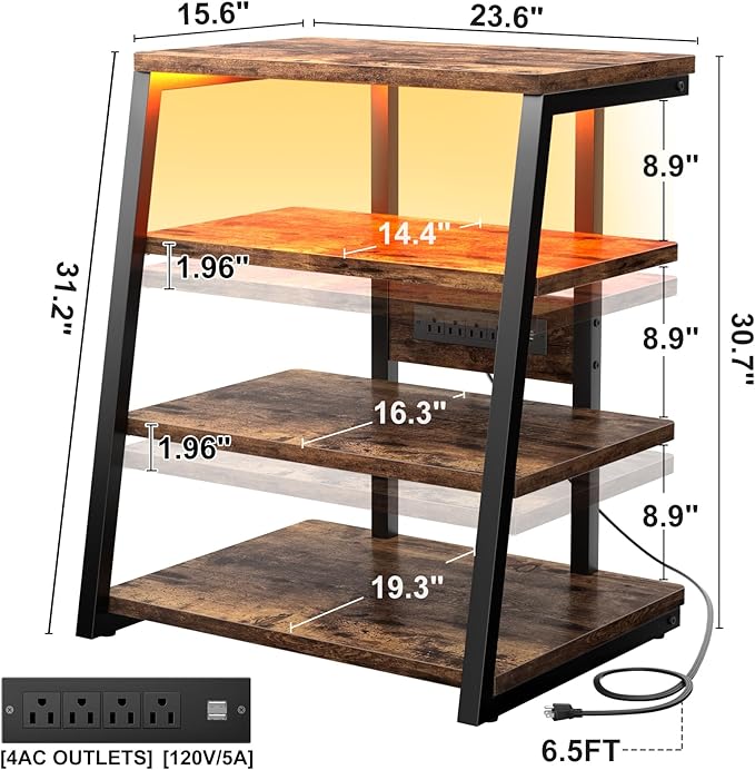 Armocity 4-Tier AV Media Stand - Image 3
