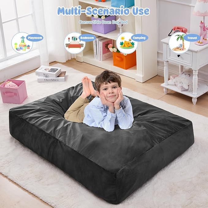 Kids Bean Bag Chair Bed - Image 5