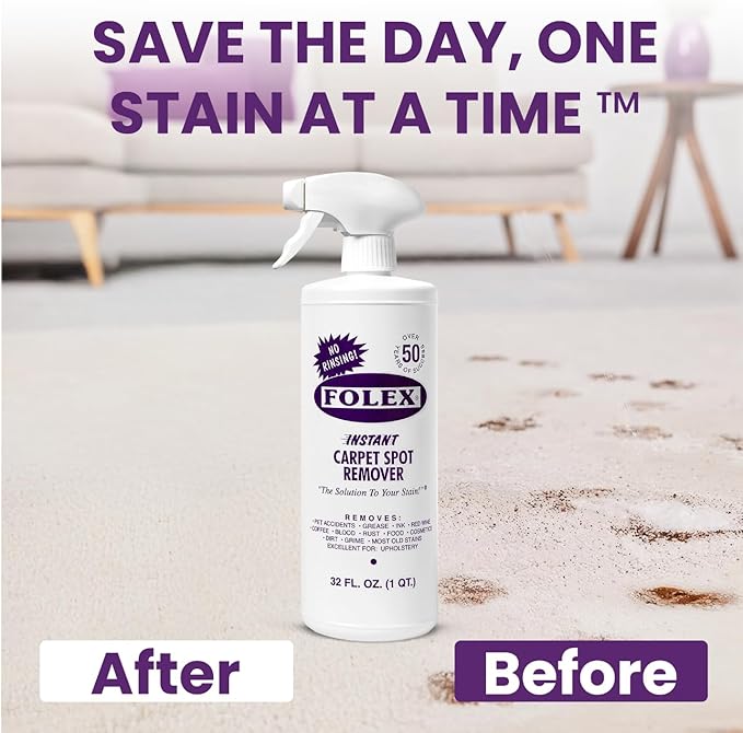FOLEX Instant Carpet Spot Remover 32 oz – Powerful Stain Remover - Image 7