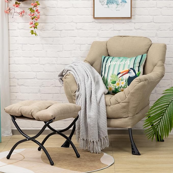 HollyHOME Fabric Lazy Chair - Image 4