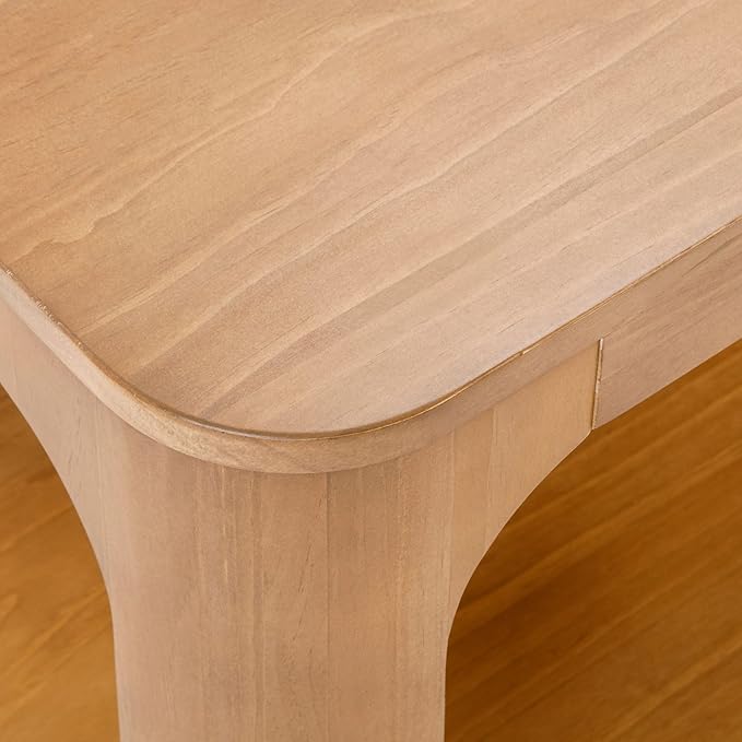 Plank+Beam Modern Rounded Rectangular Side Table - Image 5