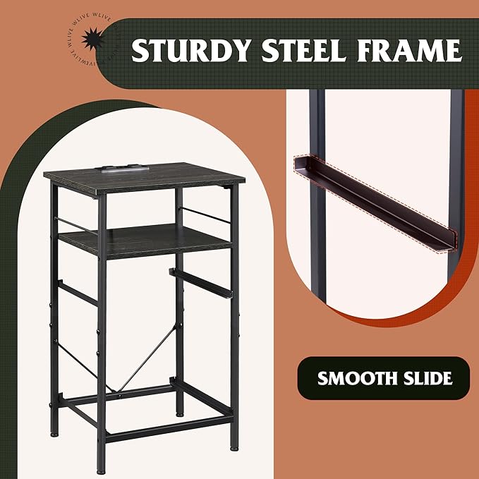 WLIVE Night Stand Set 2, Bedside Tables - Image 6