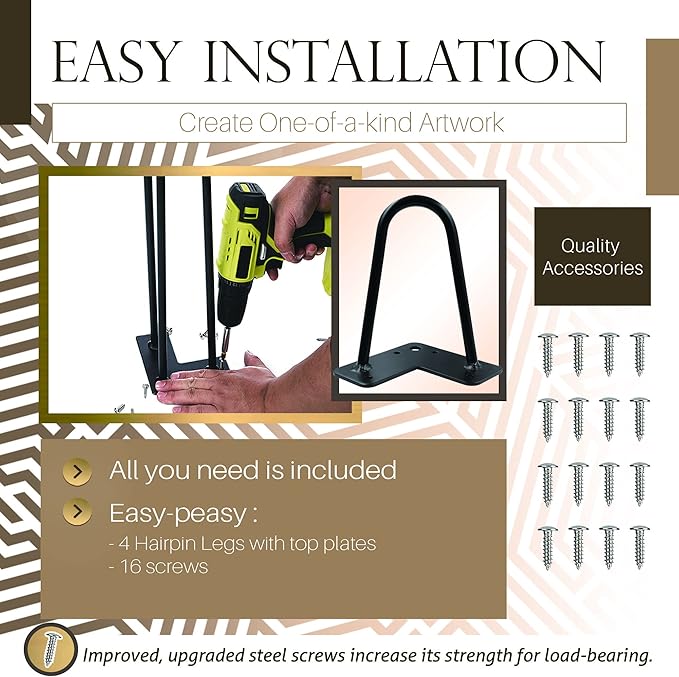 TEN49 Heavy Duty Hairpin Table Legs - Image 6