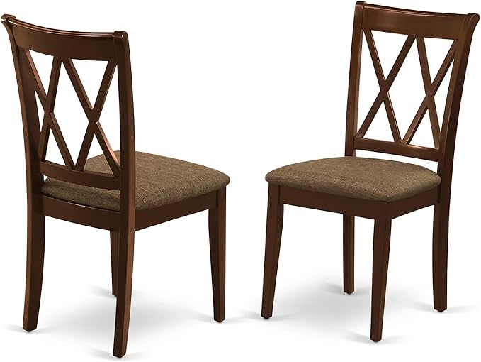 East West Furniture DOCL5-MAH-C 5 Piece Modern Dining Table Set Includes a - Image 4