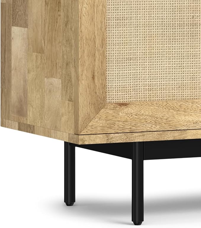 SIMPLIHOME Reeves SOLID MANGO WOOD 60 inch Wide TV Media Stand in Natural - Image 11