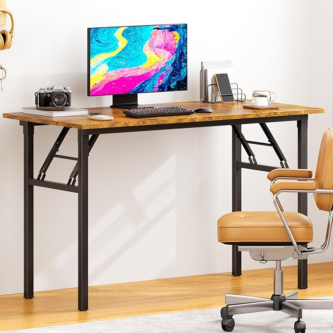 DlandHome Computer Desk Folding Table 39.4 inches Writing Desk - Image 2