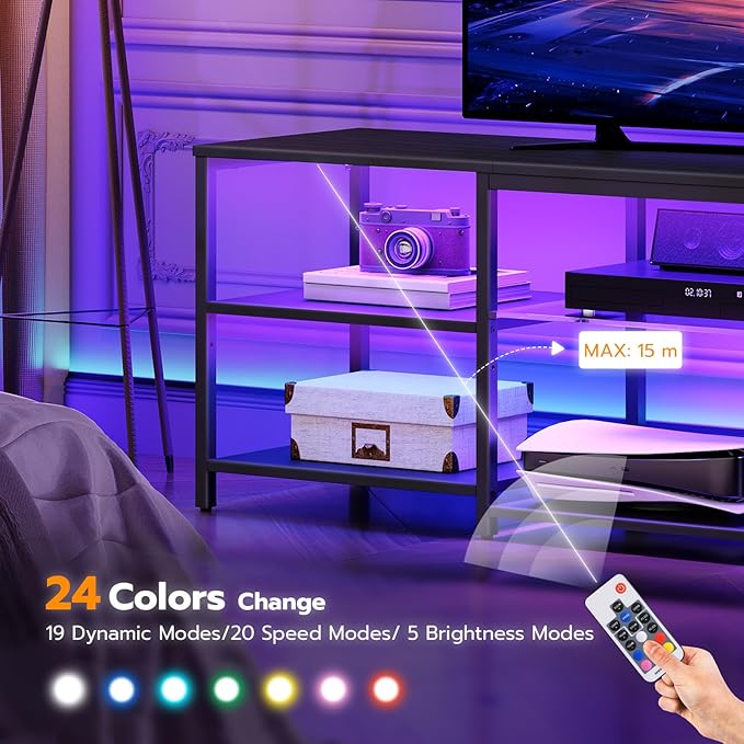 HOOBRO LED TV Stand for 75 Inch TVs - Image 5