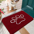 OLANLY Door Mat for Muddy Dog Paws 24x16, Ultra Absorbent Chenille Mud Doormat by OLANLY