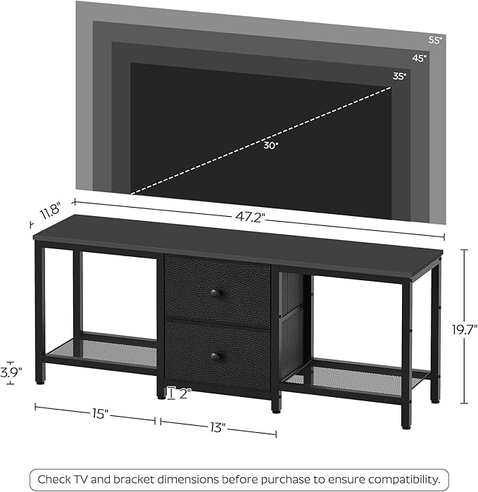 TV Stand for TVs up to 55", Entertainment Center - Image 7