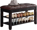 Shoe Storage Bench, Entryway Shoe Rack by ZIRKOOON