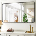 30 x 48 Inch Bathroom Mirror, Rounded Rectangular Vanity Mirror by EASLY
