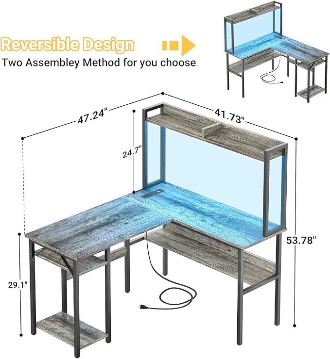 Unikito L Shaped Gaming Desk - Image 2