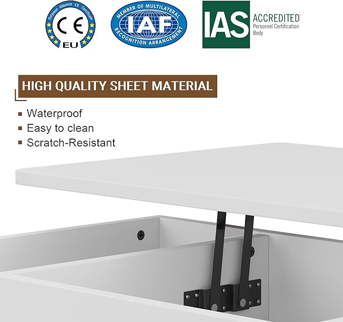 Shintenchi Coffee Table, Lift Top Coffee Table - Image 5