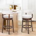 COLAMY Swivel Bar Stools Set of 2, 30 Inch Swivel Bar Height Bar Stools by COLAMYINC