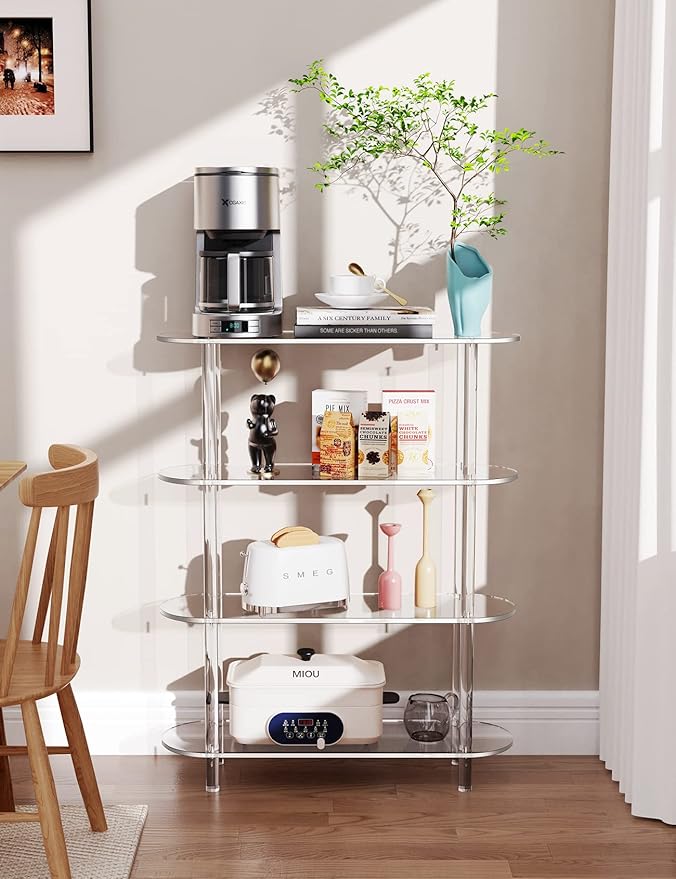 Clear Bookshelf, Acrylic Bookcase - Image 5