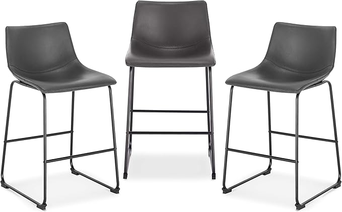 EdgeMod Brinley Counter Stool in Grey by EdgeMod