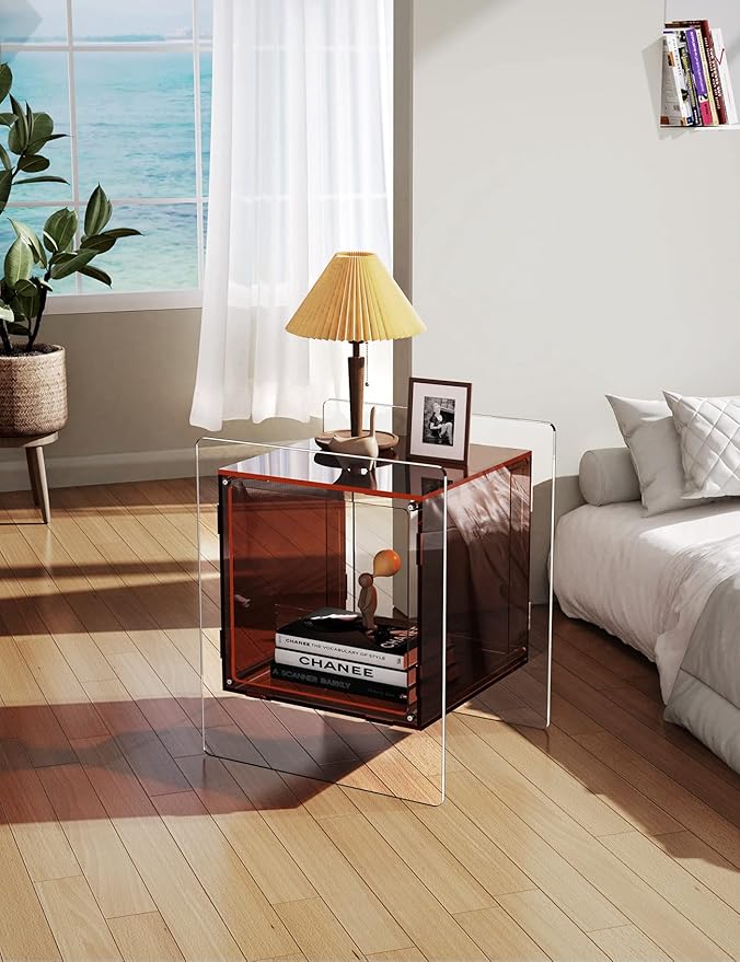 Acrylic Nightstand Colorful Bedside Table - Image 5