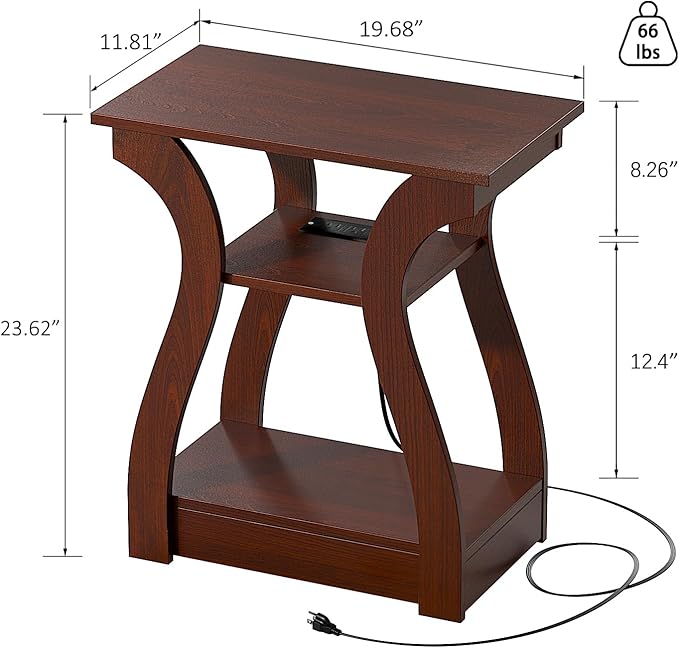 End Tables Living Room, Cherry End Table - Image 2
