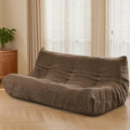Fireside Three-Seater Mid-Century Armless Sofa — Floor Lounger in Soft Premium by Unknown
