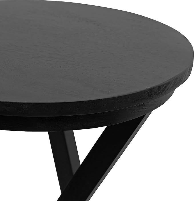 Kate and Laurel Aja Modern Side Table, Decorative Modern Geometric Wood Bedroom - Image 6