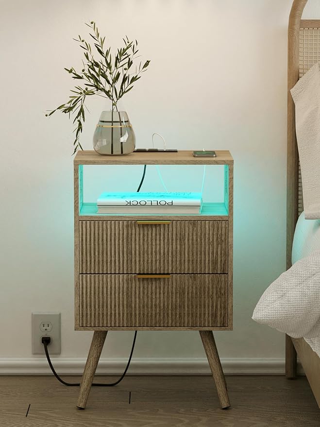 Nightstand, Modern Bedside Table - Image 7