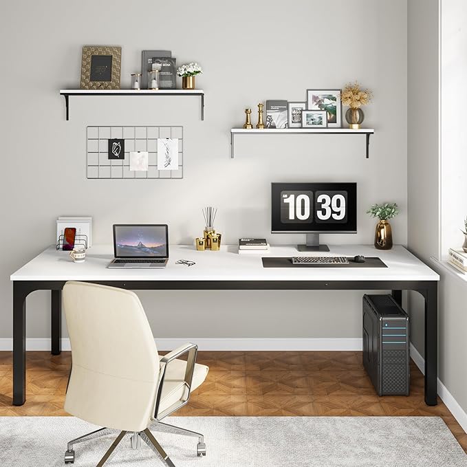 Tribesigns 78.7 Inches Extra Long Computer Desk 2 Person Desk, Double Long Desk - Image 3