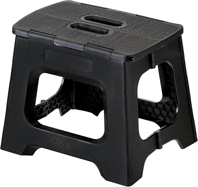 Vigar Compact Step Stool Foldable, 10-1/2-inch Step Stools by VIGAR