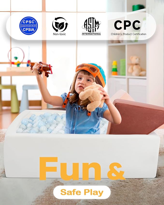 Kids Play Sofa, Tangram Square Puzzles Couch Furniture, Modular Kids Play - Image 6