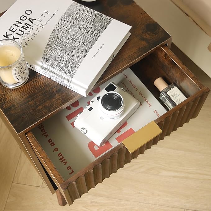 Mid Century Modern Nightstand, Wood Bedside Table - Image 7