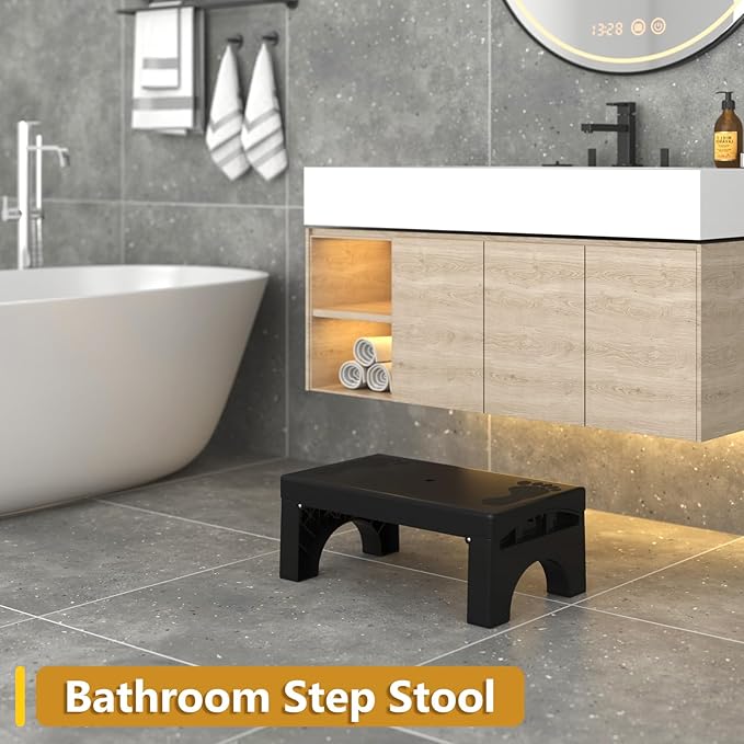 Step Stool Foldable for Adults Kids, Heavy Duty Non-Slip Folding Stepping Stool - Image 2