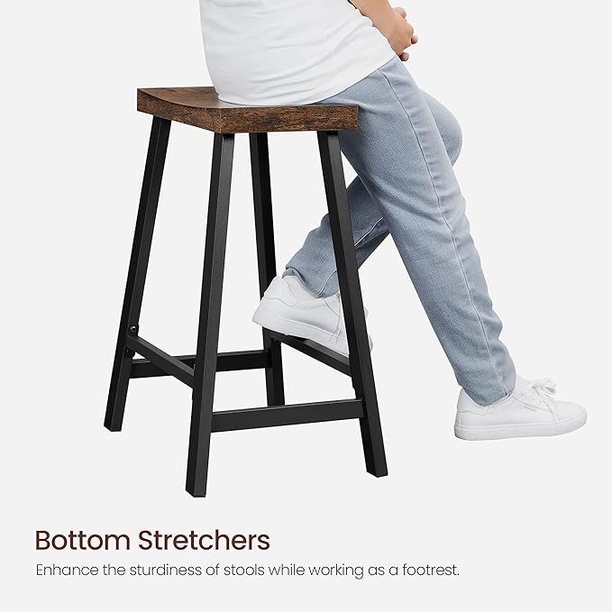 VASAGLE Bar Stools, Kitchen Breakfast Bar Stools - Image 10