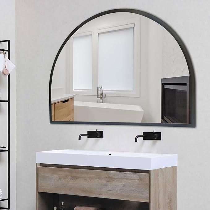 WAMIRRO Big Black Arched Mirror - Image 7