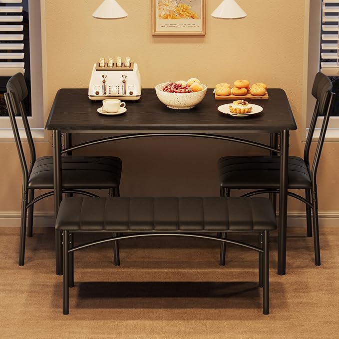 GarveeHome Dining Table Set for 4, Kitchen Table by GarveeHome