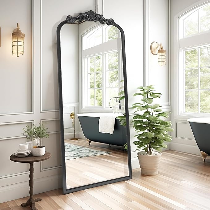 AIXI HOME Arched Black Antique Full Length Wall Mirror 22"x65", Arendahl by AIXI+HOME