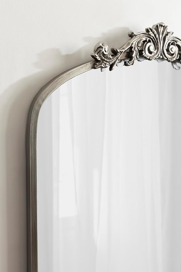 Kate and Laurel Arendahl Glam Arched Tall Panel Mirror; 24 x 42; Silver; - Image 5