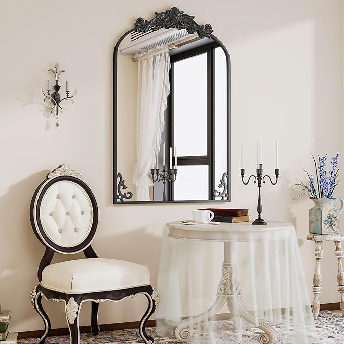 24x36 inch Vintage Arched Bathroom Mirror - Image 7
