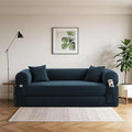 80" Convertible Sofa Bed, Corduroy Deep Seat Folding Pull Out Couch by Cleanthewayyouwant
