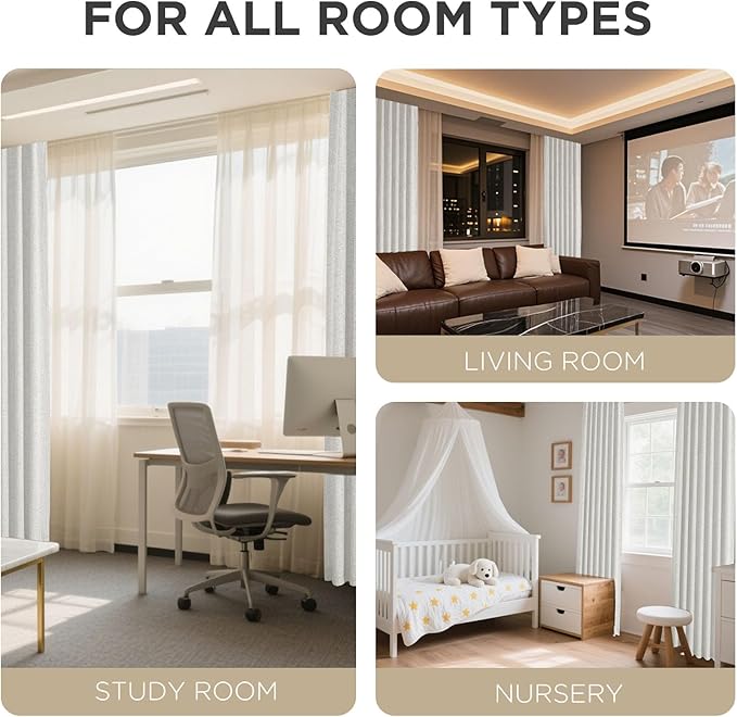 Joydeco 100% Blackout Curtains for Bedroom - Image 8